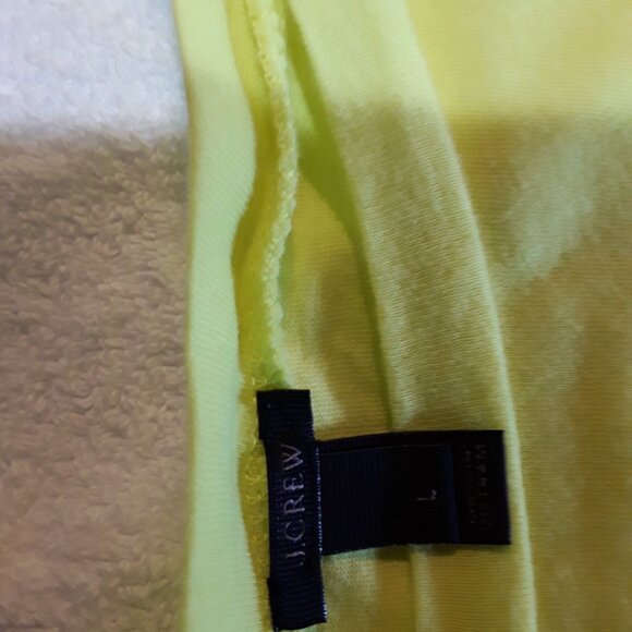 J Crew teeshirt -  bright yellow, tie waist - beautiful and fun - Picture 8 of 9